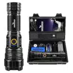 Shadowhawk LED Taschenlampe - Extrem Hell, Aufladbar, Taktisch, Wasserdicht
