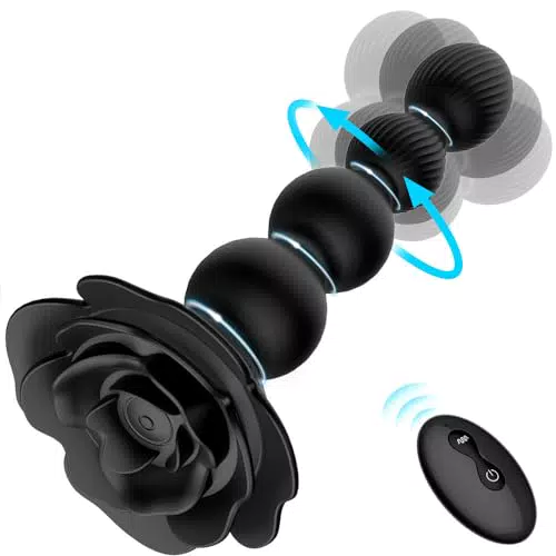 Prostata Massagegerät für Männer - Silikon Analperlen & Butt Plug mit Vibrator
