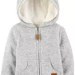 Carter's Baby Kapuzenstrickjacke mit Sherpa-Futter
