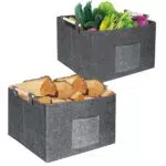 Holzkorb für Kaminholz Filztaschen Shopper - Praktische Aufbewahrung für Brennholz
