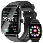 Smartwatch für Herren mit Telefonfunktion - 1,85 Zoll Touchscreen, 111+ Sportmodi, IP68 Wasserdicht, Fitnessuhr mit Herzfrequenz und Schlafmonitor, für iOS Android