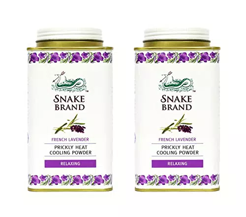 "Snake Brand Prickly Heat Cooling Body Powder - Entspannender Lavendelduft"