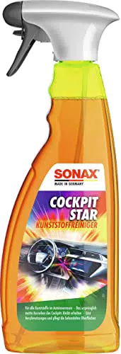 SONAX CockpitStar Cockpitreiniger reinigt und pflegt alle Kunststoffteile im Auto