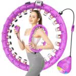 SPMOVE Hula Hoop für Erwachsene und Anfänger - Einstellbarer und leiser Smart Hula Hoop mit LED-Zähler