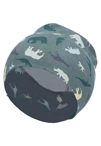 Sterntaler Baby Jungen Beanie Slouch-Beanie Safari Tiere - Jersey Baumwolle mit Print