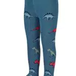 Sterntaler Baby Jungen Strumpfhose mit Dinos Motiv - Vollplüsch - mittelblau