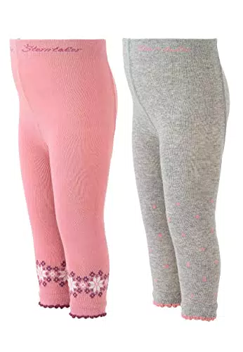 Sterntaler Baby Mädchen Leggings - Kinder Leggins Doppelpack