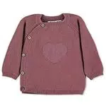Sterntaler Mädchen Strickjacke mit Herzapplikation - Babyjacke