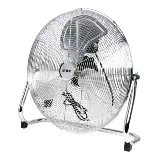 "STIER Bodenventilator in Metall-Optik, 50 cm Durchmesser, 3 Geschwindigkeitsstufen"