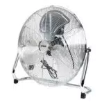 Bodenventilator in Metall-Optik mit 3 Geschwindigkeitsstufen - Ø 50 cm