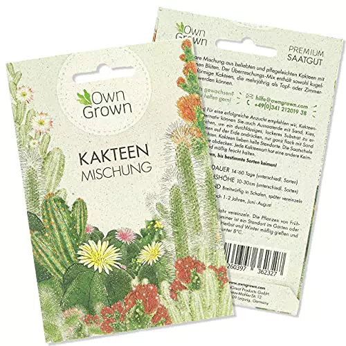 "Sukkulenten Samen Mix für die Kaktus Pflanzen Aufzucht von OwnGrown"
