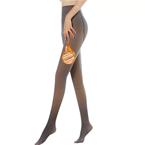 "Sumvov Damen Winter Strumpfhose mit Fleecefutter"