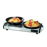 SUNTEC Warmhalteplatte aus Edelstahl - Kabellose Speisenwärmer für Buffet - WHP-8472