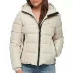 Superdry Damen Hooded Spirit Sports Puffer Jacke