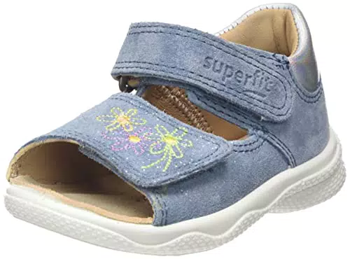 Superfit Mädchen Polly Sandale, Hellblau Silber 8400