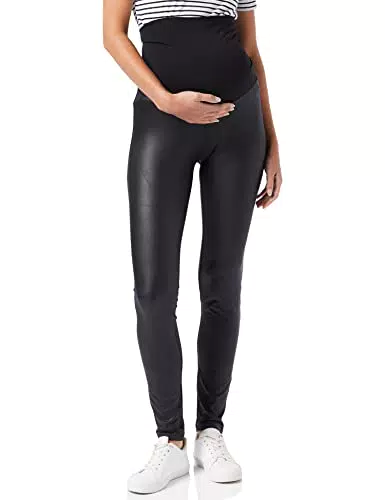 Supermom Damen Otb Shine Umstandsleggings, Schwarz, M-L EU