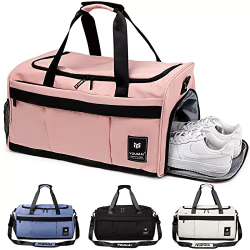 Reisetasche von Suweir mit 35L Volumen für Damen und Herren - Sporttasche mit Schuhfach und Nass-Trockenfach, ideal für Reisen und Fitness