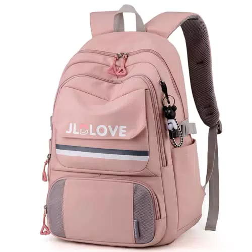 Schulrucksack für Mädchen und Jungen - Wasserdichter Multifunktionsrucksack für Schule, Reisen und Sport