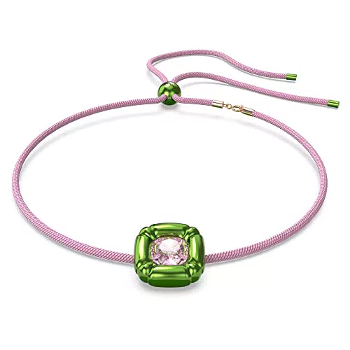Swarovski Dulcis Halskette, Blaue Damenhalskette mit Anhänger und Strahlendem Kristall