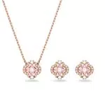 Swarovski Sparkling Dance Set, Glücksklee, Roségold