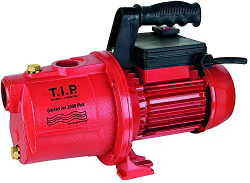 Gartenpumpe T.I.P. Garten-Jet 1000 Plus - Selbstansaugende Guss Gartenpumpe mit 800 W Leistung