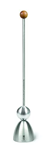 Clack 99002 Eierschalensollbruchstellenverursacher aus Edelstahl - Holzkopf Motiv