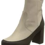 TAMARIS Damen Mode-Stiefel in Grauem Leder