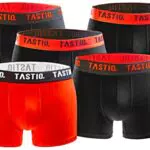 TASTIQ, Herren Boxershorts 5er Pack, Boxer Briefs aus Baumwolle All Black - Größe X