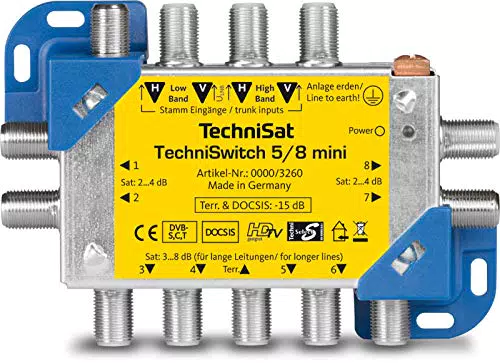 TechniSat TECHNISWITCH 5/8 MINI Multischalter für Satellitenfernsehen