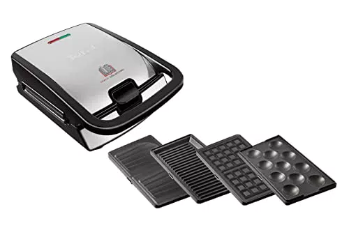 Tefal Snack Collection | Kombigerät für Panini, Waffeln und Sandwiches