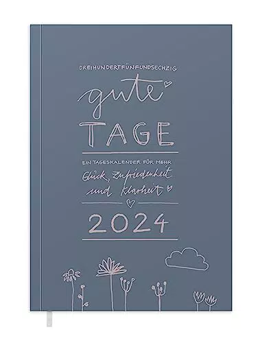 "Terminkalender A5 2024 - Tagesplaner für mehr Achtsamkeit"