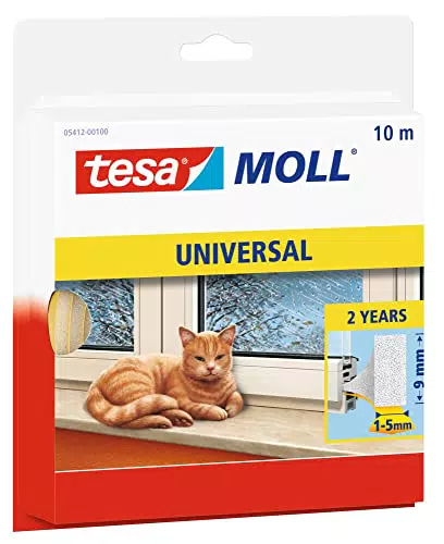 tesamoll Universal Schaumstoff - Schaumstoffdichtung zum Isolieren von Spalten im Haushalt