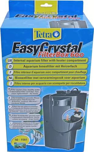 Tetra EasyCrystal Aquarium Filterbox 600 - Filter für Aquarien von 50-150 L - Kristallklares Wasser & einfache Pflege