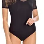 Teyli Damen Kurzarm Body - Skims Bodysuit Juliet Schwarz