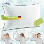 Kühlendes Memory Foam Kissen von TMILIATRAY - Orthopädisches Nackenstützkissen aus Visco - Verstellbares Nackenkissen für erholsamen Schlaf