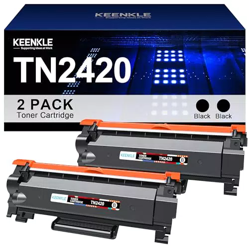 Toner Brother TN2420 Kompatibel für MFC L2710DW HL-L2350DW DCP-L2530DW (2 Schwarz)