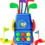 Kinder Golf-Set mit 4 Golfschlägern, Bällen und Putting Matte
