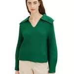 TOM TAILOR Damen Strickpullover mit Kragen - Modell 1035297