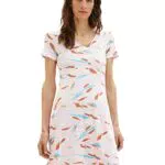 TOM TAILOR Damen Jersey Kleid mit Muster