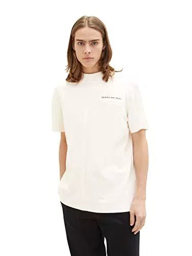 TOM TAILOR Denim Herren T-Shirt mit Ziernaht und relaxed Fit