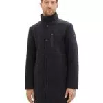 TOM TAILOR Herren 1037362 2-in-1 Wollmantel mit integrierter Innenjacke