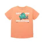 TOM TAILOR Kinder T-Shirt für Jungen - Bright Peach Orange