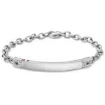 Tommy Hilfiger Damen Armband aus Edelstahl mit Zirkonia - Weiß
