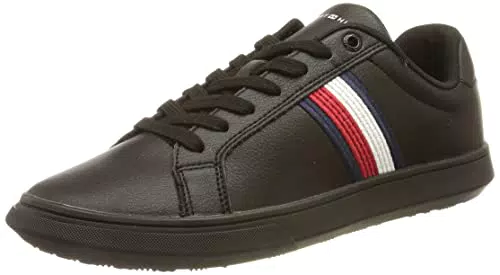 Tommy Hilfiger Herren Cupsole Sneaker Corporate Leather Cup Stripes Schuhe