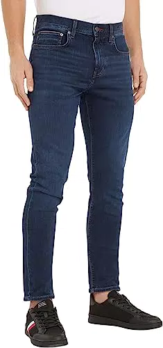 Tommy Hilfiger Herren Slim Fit Jeans Stretch - Blau