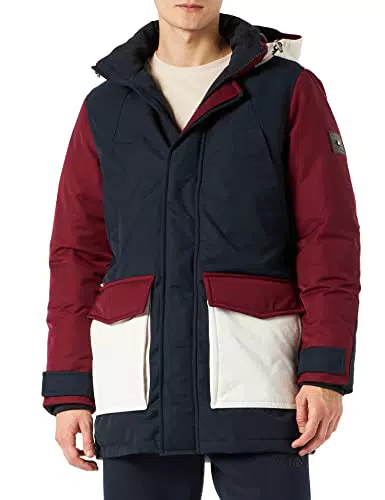 Tommy Hilfiger Herren Parka mit Daunenfüllung - Winterjacke in Blau