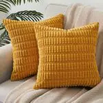 Topfinel Boho Kissenbezug aus Kordsamt für Wohnzimmer und Couch