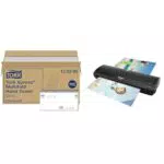 Tork 150299 Xpress Multifold Papierhandtücher H2 Universal in Weiß & Xpress Tischspender für Multifold Papierhandtücher 552200