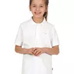 Trigema Mädchen Poloshirt - Weiß