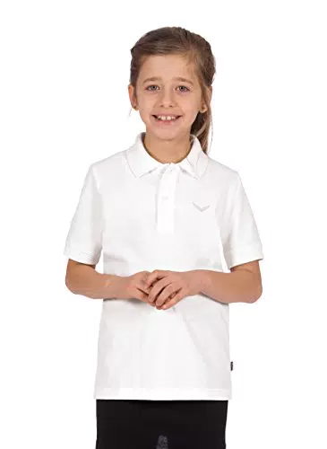 Trigema Mädchen Poloshirt - Weiß
